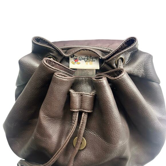 Disney | Women | Vtg 90s-00s Animal Kingdom Tree Of Life Faux Leather Backpack main image 7